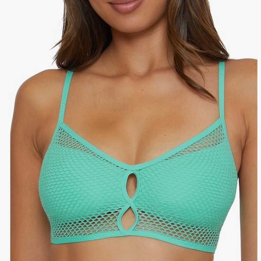 Becca women’s standard network Cami bikini top